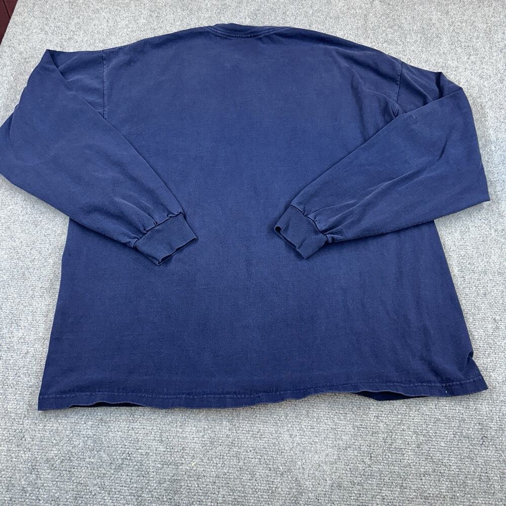 VTG Nike Crewneck Sweatshirt XL Navy Blue Swoosh Made USA 90s Pullover - Picture 6 of 8